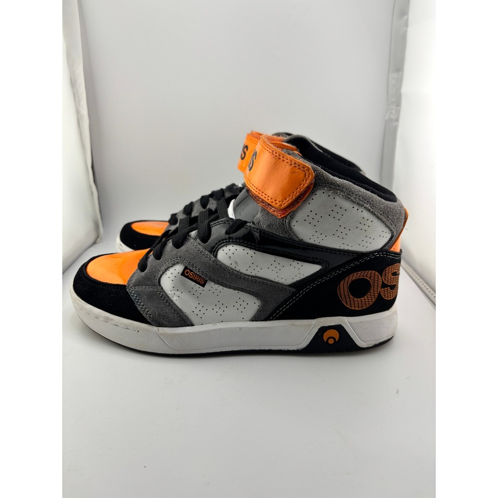 Osiris NYC 83 High Top Skate Shoes Mens 6 Orange Black Grey 91864-3